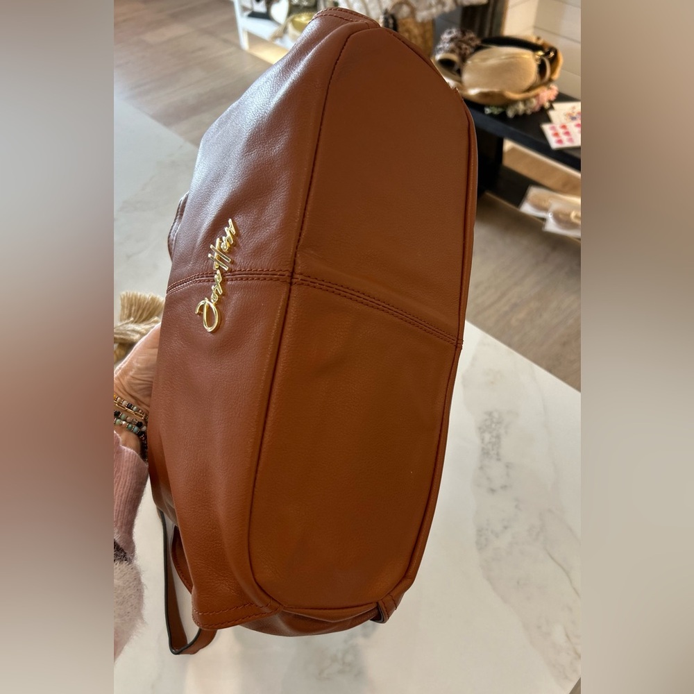 Jose Hess Danbury Mint Limited Edition Signature Brown Leather Hobo Bag - Picture 11 of 15